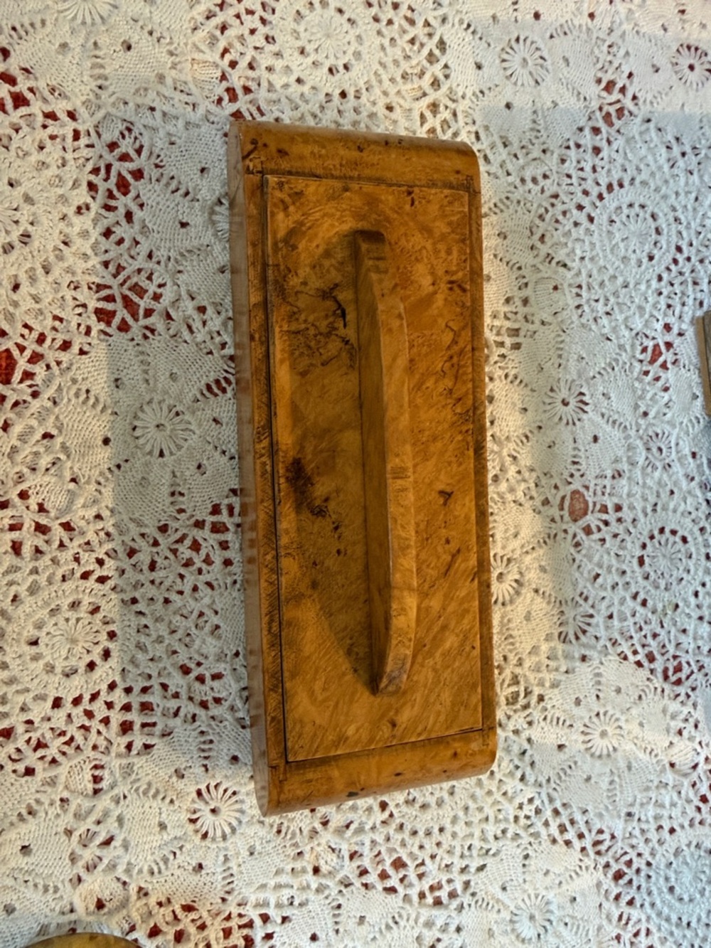 Vintage Russian Burl Cigarette Box